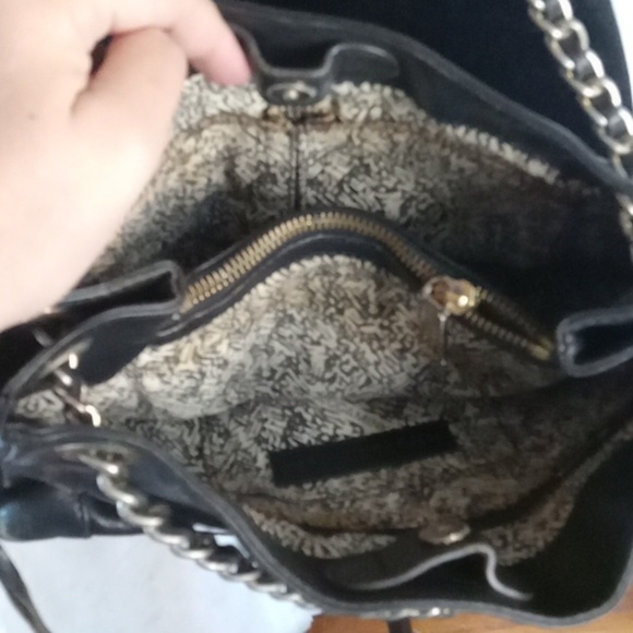Rebecca minkoff black shoulder bag with chain strap - Picture 6 of 10